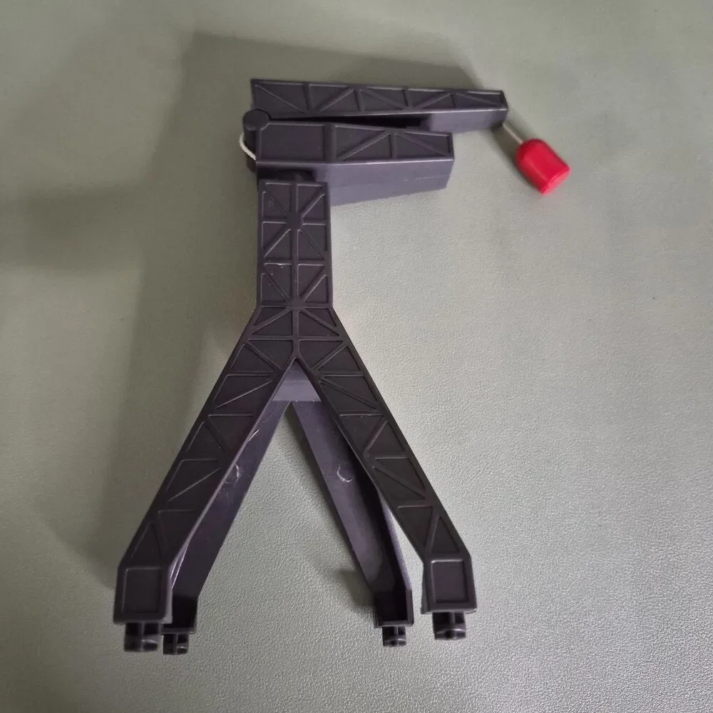 Toy Train Set Crane Magnetic Cargo Loader Replacement Railway Accessory Gray Red